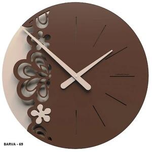 Designové hodiny 56-10-2 CalleaDesign Merletto Big 45cm (více barevných variant) Barva caffe latte-14 - RAL1019