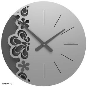Designové hodiny 56-10-2 CalleaDesign Merletto Big 45cm (více barevných variant) Barva caffe latte-14 - RAL1019