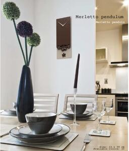 Designové hodiny 56-11-1 CalleaDesign Merletto Pendulum 59cm (více barevných variant) Barva čokoládová-69 - RAL8017