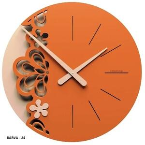 Designové hodiny 56-10-2 CalleaDesign Merletto Big 45cm (více barevných variant) Barva caffe latte-14 - RAL1019