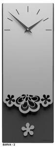 Designové hodiny 56-11-1 CalleaDesign Merletto Pendulum 59cm (více barevných variant) Barva čokoládová-69 - RAL8017