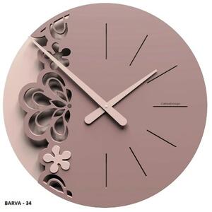 Designové hodiny 56-10-2 CalleaDesign Merletto Big 45cm (více barevných variant) Barva švestkově šedá-34