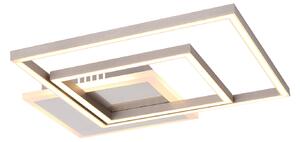 GLOBO Stropní designové LED osvětlení MUNNI, 30W, teplá bílá, 37x37cm, hranaté 67220-30D