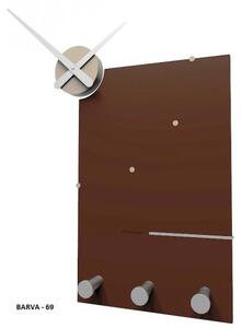Designové hodiny 10-130 CalleaDesign Oscar 66cm (více barevných variant) Barva čokoládová-69 - RAL8017