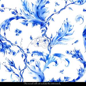 Fototapeta Barevné modré květiny Samolepící 250x250cm