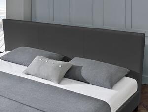Goleto Čalouněná postel Barcelona 140 x 200 cm | tmavě šedá