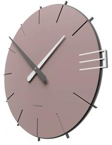 Designové hodiny 10-019 CalleaDesign Mike 42cm (více barevných verzí) Barva vínová červená-65 - RAL3003
