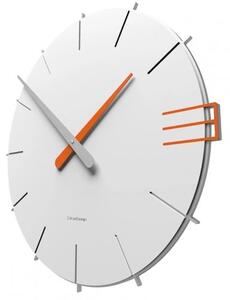 Designové hodiny 10-019 CalleaDesign Mike 42cm (více barevných verzí) Barva vínová červená-65 - RAL3003