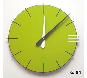 Designové hodiny 10-019 CalleaDesign Mike 42cm (více barevných verzí) Barva zelený cedr-51