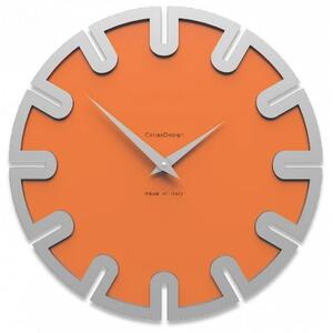 Designové hodiny 10-017 CalleaDesign Roland 35cm (více barevných variant) Barva oranžová-63 - RAL2004