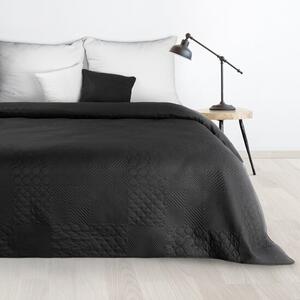Designový přehoz na postel Boni černé barvy