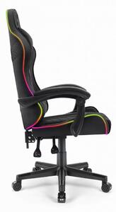 Herní židle HC-1004 LED RGB černá