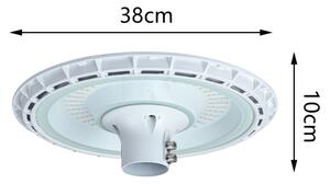 Brilagi-LED Venk. poul. lampa se sloupem 3 m URBANSPARK LED/120W/230V bílá IP65