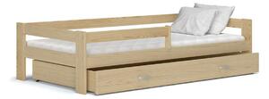 Dětská postel HARRY P1 masiv + matrace, 80x160, borovice