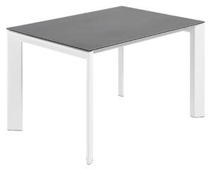 Antracitově šedý keramický rozkládací jídelní stůl Kave Home Axis III. 120/180 x 80 cm