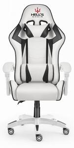 Herní židle HC-1007 bílá s černými detaily