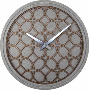 Designové nástěnné hodiny 3212br Nextime Concrete Love 39cm