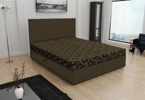 Manželská postel TOM včetně matrace, 140x200, Dolaro 33 hnědý/Siena 561