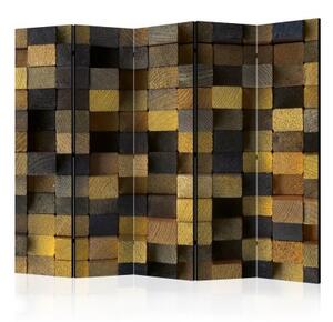 Paraván - Wooden cubes II [Room Dividers]