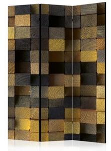 Paraván - Wooden cubes [Room Dividers]