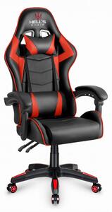 Herní židle HC-1007 černá s červenými detaily