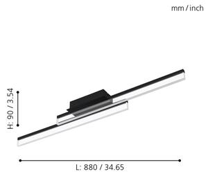 Eglo 780433 - LED Koupelnové stropní svítidlo YANGUAS 2xLED/11W/230V 3000K IP44