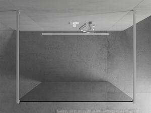 MEXEN - Kioto zástěna sprchová volně stojící, 130 x 200 cm, transparentní 8 mm, bílá - 800-130-002-20-00