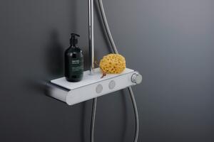 Duravit Shower Systems sprchová sada na stěnu s termostatem chrom-bílá TH4382008005