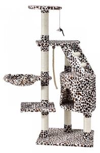 Goleto Škrabadlo pro kočky 118x50x40 cm | leopardí vzor
