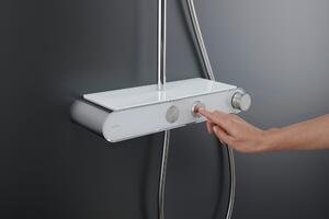 Duravit Shower Systems sprchová sada na stěnu s termostatem chrom-bílá TH4382008005