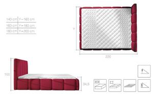 Čalouněná postel EDVIGE, 140x200, soft17