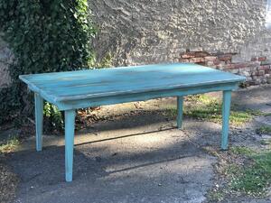 Stará Krása – Ruční výroba Jídelní stoly s barevnou patinou 76 x 140 x 70 cm