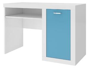 Dětský psací stůl JAKUB, color, bílý/modrý