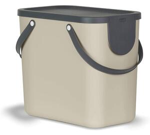 Světle hnědý odpadkový koš na tříděný odpad z recyklovaného plastu 25 l Albula – Rotho