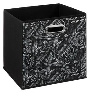 Úložný box Organic, 31x31x31 cm, černá