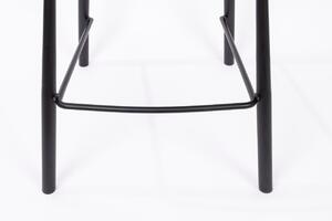 Černá koženková barová židle ZUIVER BRIT LL 67,5 cm