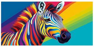 PLÁŽOVÁ OSUŠKA Z MIKROVLÁKNÁ ZEBRA 100X180 CM VZOROVANÁ