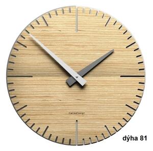 Designové hodiny 10-025 natur CalleaDesign Exacto 36cm (více variant dýhy) Dýha bělený dub - 81