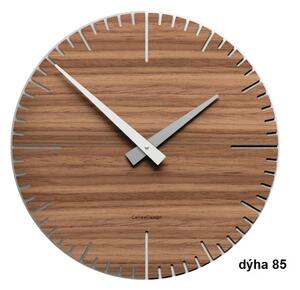Designové hodiny 10-025 natur CalleaDesign Exacto 36cm (více variant dýhy) Dýha černý ořech - 85