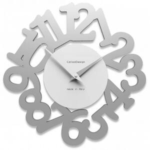 Designové hodiny 10-009 CalleaDesign Mat 33cm (více barevných variant) Barva černá klasik-5 - RAL9017