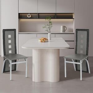 Jídelní židle - Židle - Židle do jídelny - Kuchyňské židle - Černé a šedé barvy - Ergonomický design
