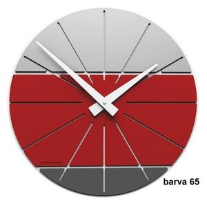 Designové hodiny 10-029 CalleaDesign Benja 35cm (více barevných variant) Barva vínová červená-65 - RAL3003