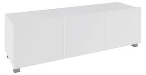 TV stolek CALABRINI 150, 150x37x43, bílá/bílý lesk