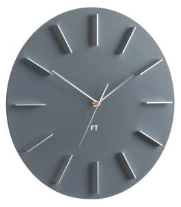 Designové nástěnné hodiny Future Time FT2010GY Round grey 40cm