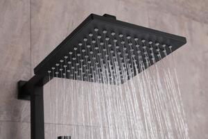XXL dešťová sprcha ABS sprchová hlavice 3030TB černá - 23 x 23 cm