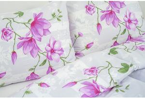 Luxusní povlečení Lilie fialové 140 × 200/70 × 90 cm