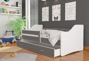 Dětská postel SWEETY P1 COLOR, 180x80, růžová/bílá