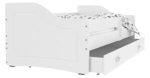 Dětská postel SWAN P1 COLOR + matrace + rošt ZDARMA, 160x80, bílá/bílá