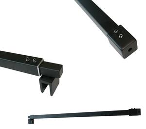 Stabilizační tyč Stabilizační tyč Podpěrná tyč pro sprchy - Stabilizátor čtvercový černý matný