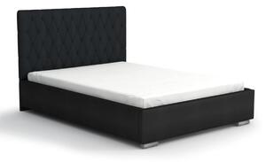 Čalouněná postel REBECA + rošt, Siena01 s knoflíkem/Dolaro08, 180x200